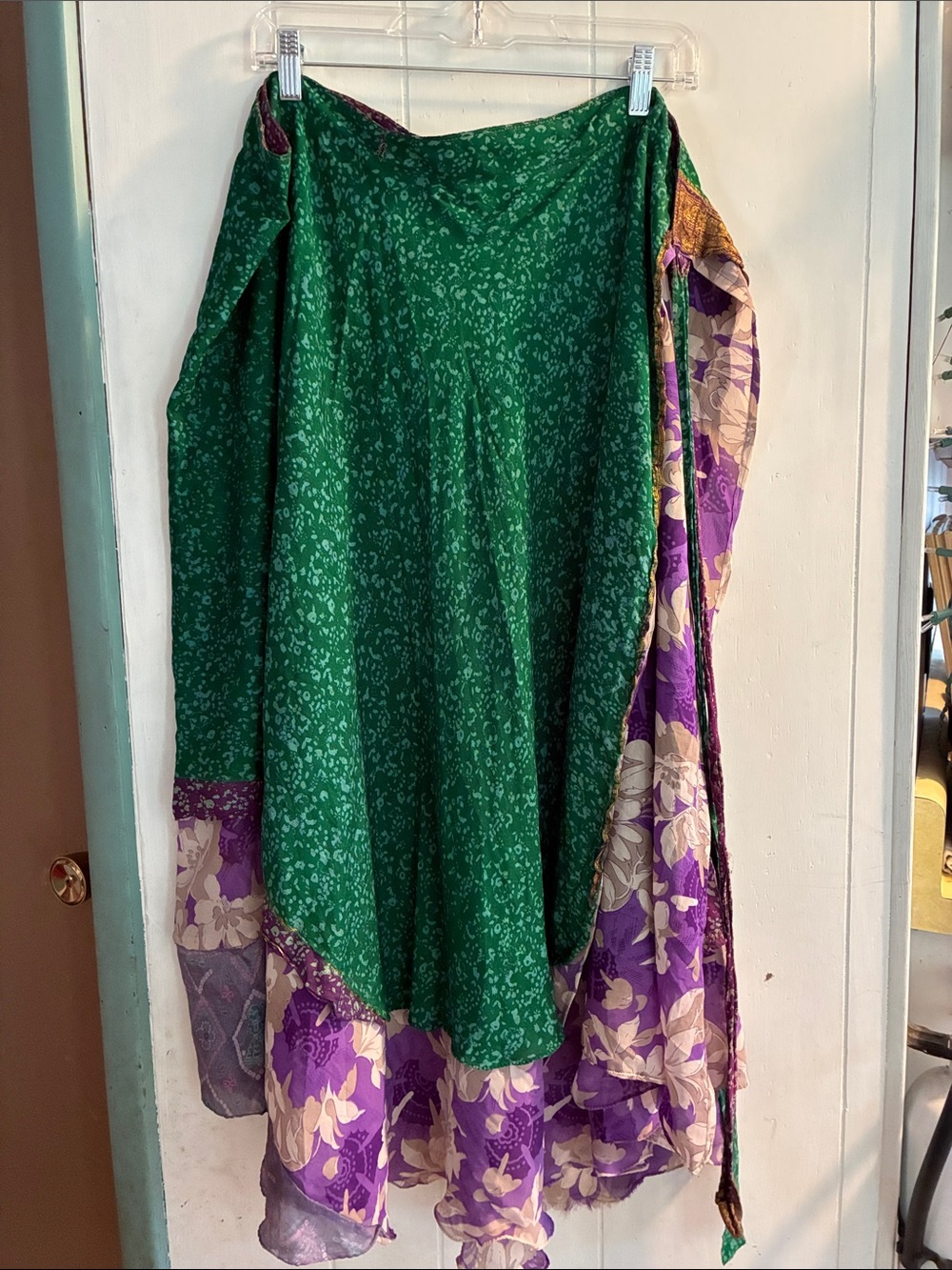 Silk wrap skirt from India